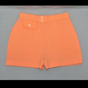 Vintage Retro Mod Shorts Size Small Textured Elastic Waist Hotpants Appia